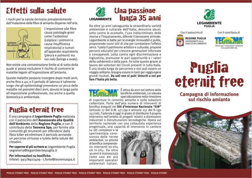 Puglia eternit free - fronte